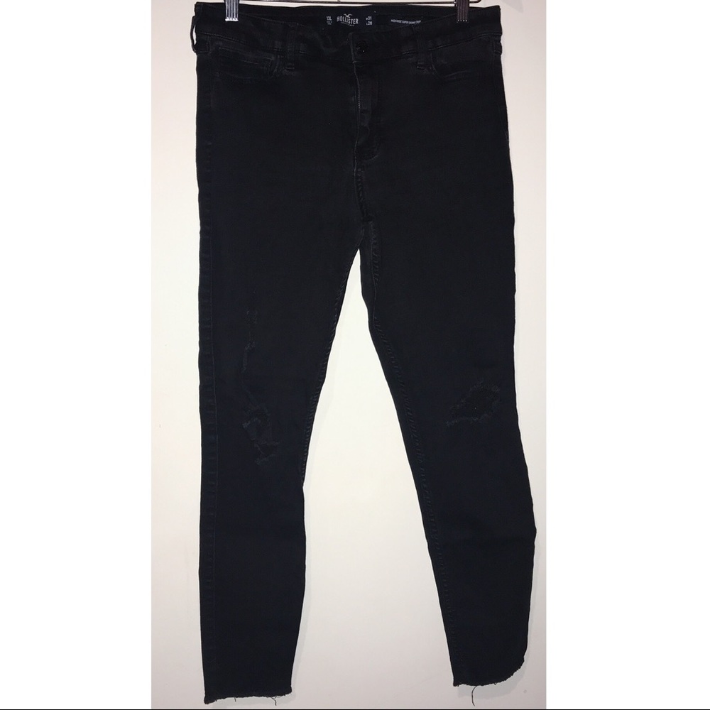 Black Distressed Hollister Jeans